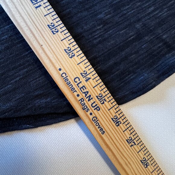 Just Kate Boho Top Large Black Heather Gray Crochet Back Loose Fit Festival - Picture 6 of 8